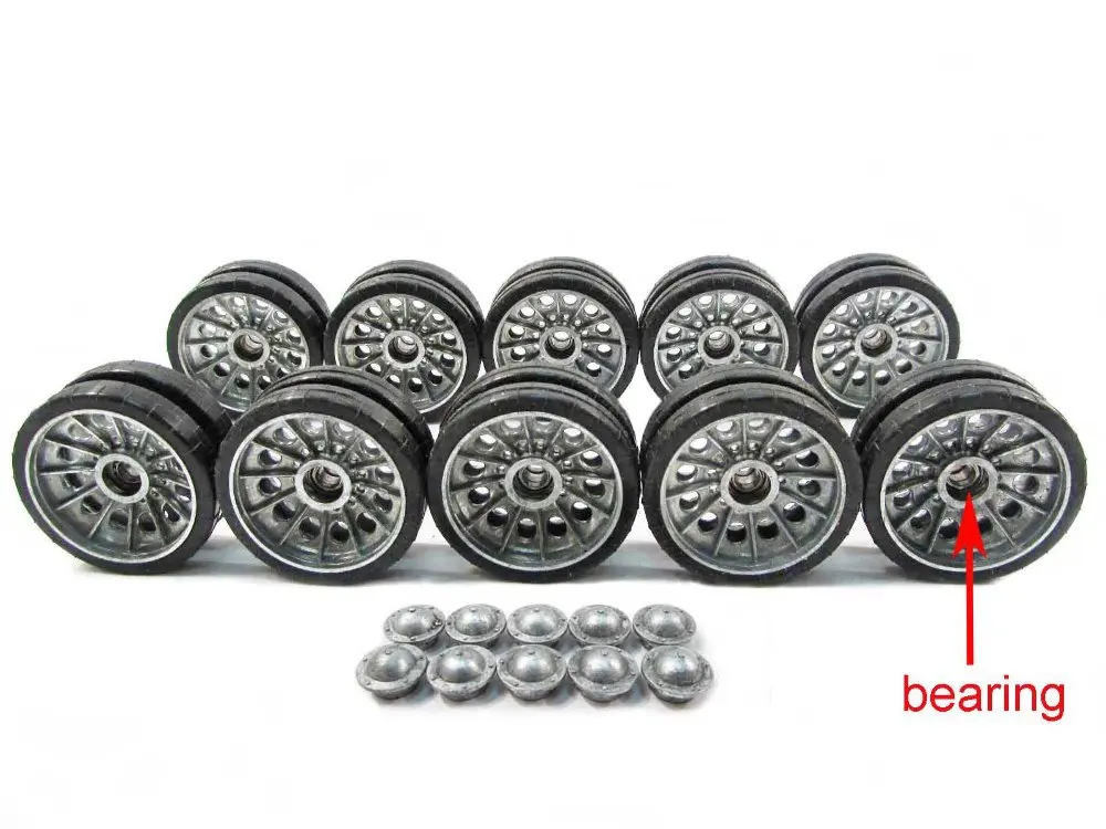 

Mato 1:16 1/16 metal road wheels set with bearing for Henglong T34-85 3909-1 rc tank