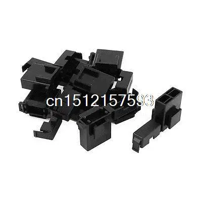 Auto Car Truck Blade Fuse Terminal Block Box Holder Black BX2017 10 Pcs