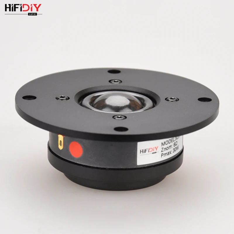 HIFIDIY LIVE  X1II 4 inch 4.5 Tweeter Speaker Unit aluminum panel  transparent Silk membrane 6OHM30W Treble Loudspeaker 94~120mm