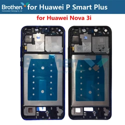 Przednia ramka dla Huawei P Smart Plus ramka LCD przednia obudowa dla Nova 3i ramka ekranu z przyciskami część górna