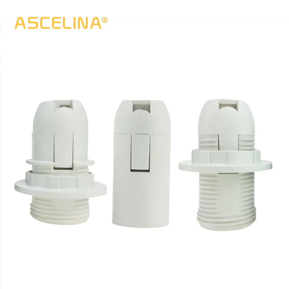 ASCELINA E14 Lamp holder CE CQC chandelier base vintage lamp socket DIY lighting accessories for Table light Desk Lamp 10PCS/lot