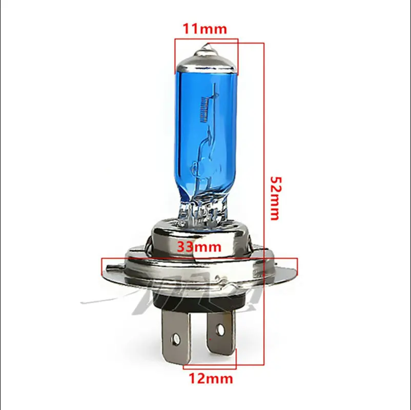 Super Bright H1 H3 H4 H7 24V 100W White Fog Lights Halogen Bulbs High Power Headlight Lamp Car Light Source auto parking