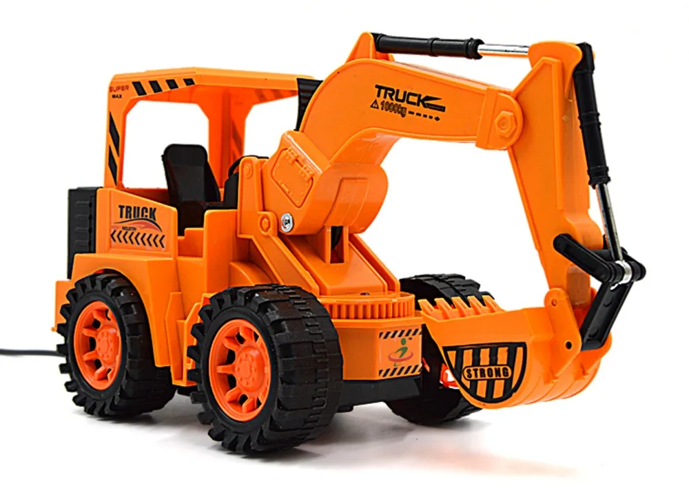 

The New Large Wire Electric Remote Control Car Toy Truck Excavator Model Present Environmental Ready-to-go Plastic Controller