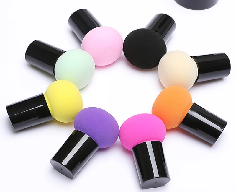 

100pcs/lot Slacky mushroom head Sponge Cosmetic Puff Foundation sponges Powder Puffs