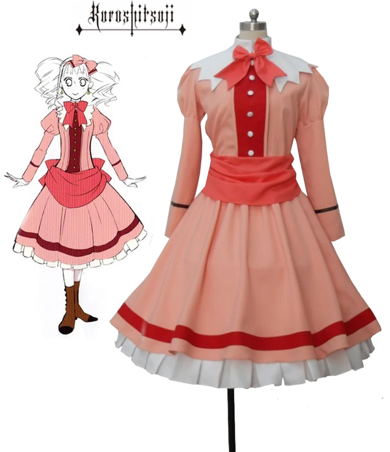 

Elizabeth Midford Dress Cosplay Black Butler 2 Elizabeth Midford Liz Pink Dress Cosplay Costume Custom Made