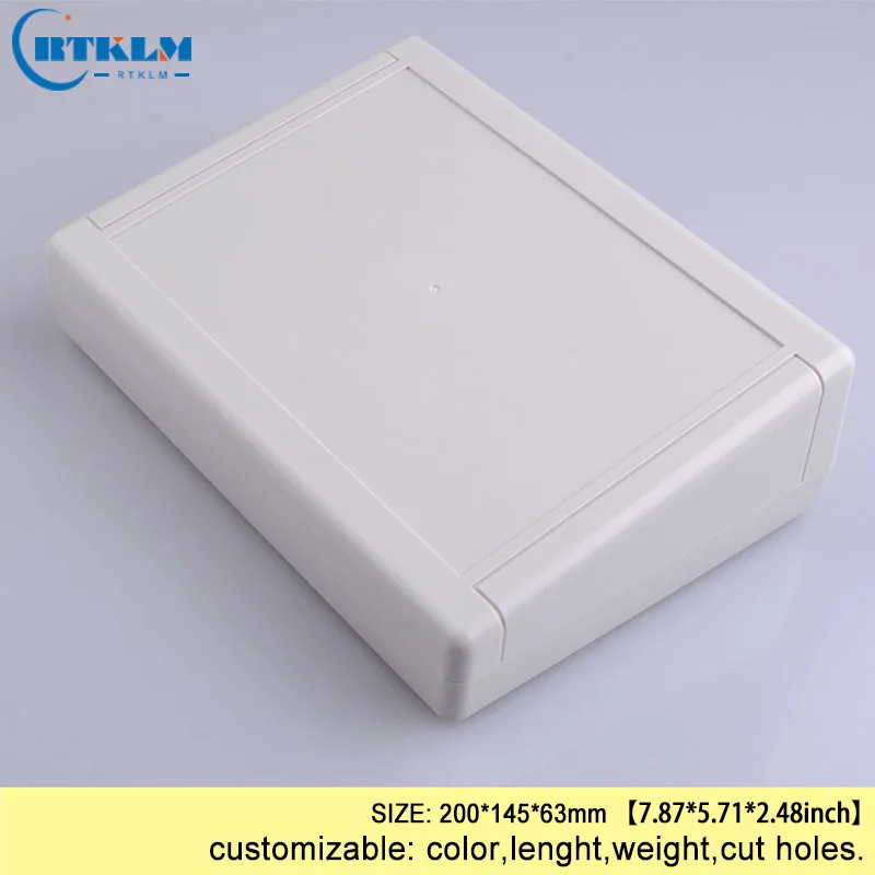 Plastic electric box diy instrument case ABS junction box plastic box for electronic project custom desktop box 200*145*63mm