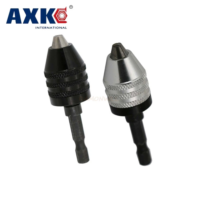 

1Piece Mini Drill Chuck Conversion Chuck 0.3-6.5mm Clamp 1/4 Hex Shank Universal Jaw Micro Drill Chuck for Drill Accessories