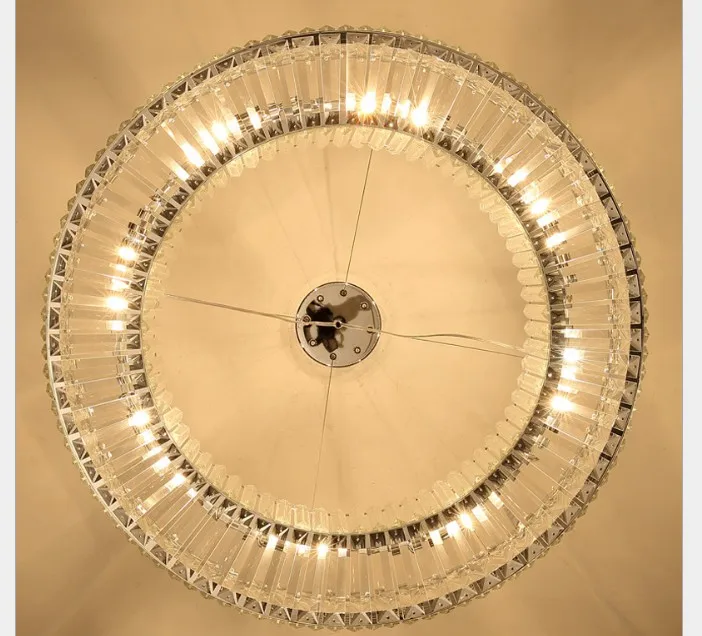 Imagem -04 - Crystal Pendant Light ac Home Decoration Luxo Claro Europeu Top k9 Hotel Hall Sala de Estar Sala de Jantar