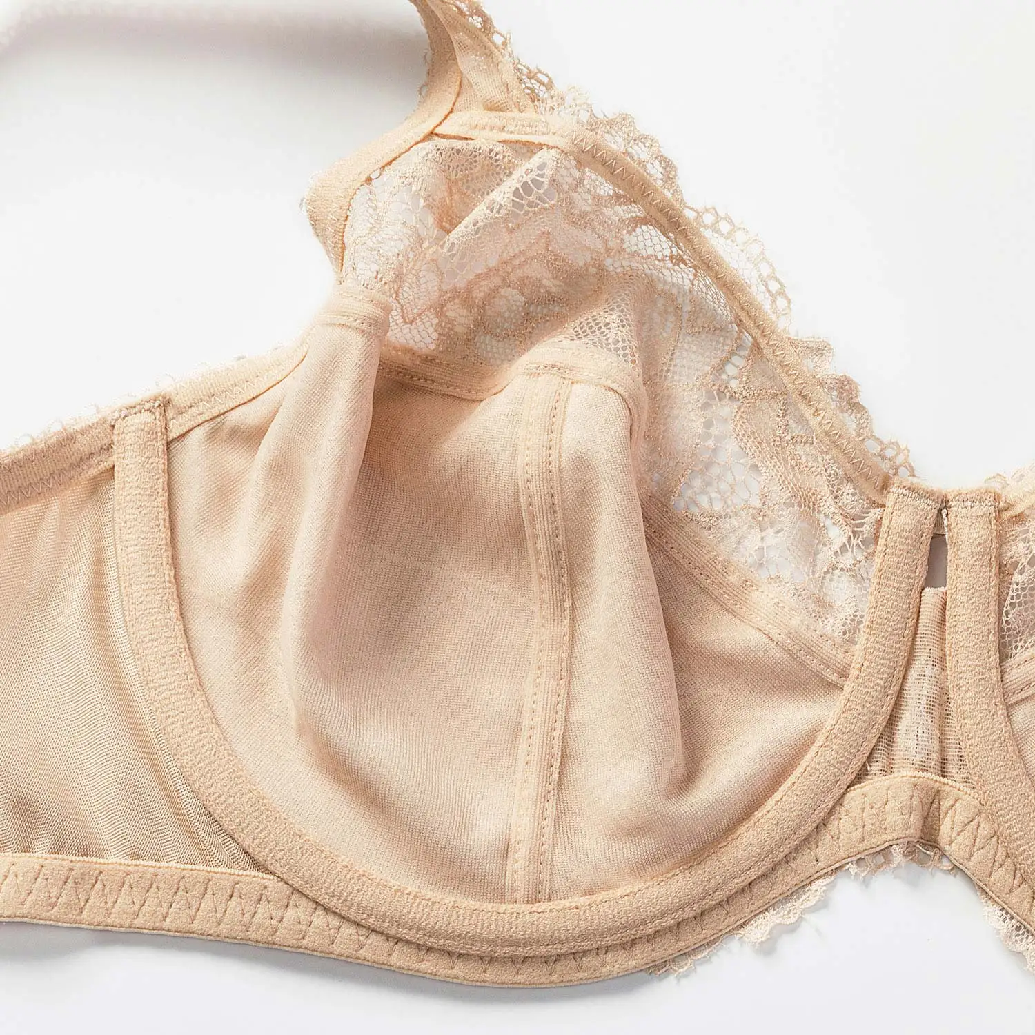 Reggiseno minimizzatore con ferretto a figura intera Non imbottito in pizzo di bellezza da donna reggiseno taglie forti 34-44 DD E F G H