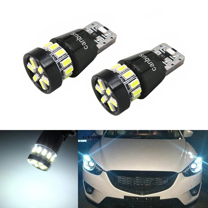 

DOTAATDW 2x T10 W5W LED Wedge Light Marker Lamps Bulb For Mazda 323 626 cx-5 3 6 8 Atenza cx7 cx-7 mx5 cx3 rx8 cx5