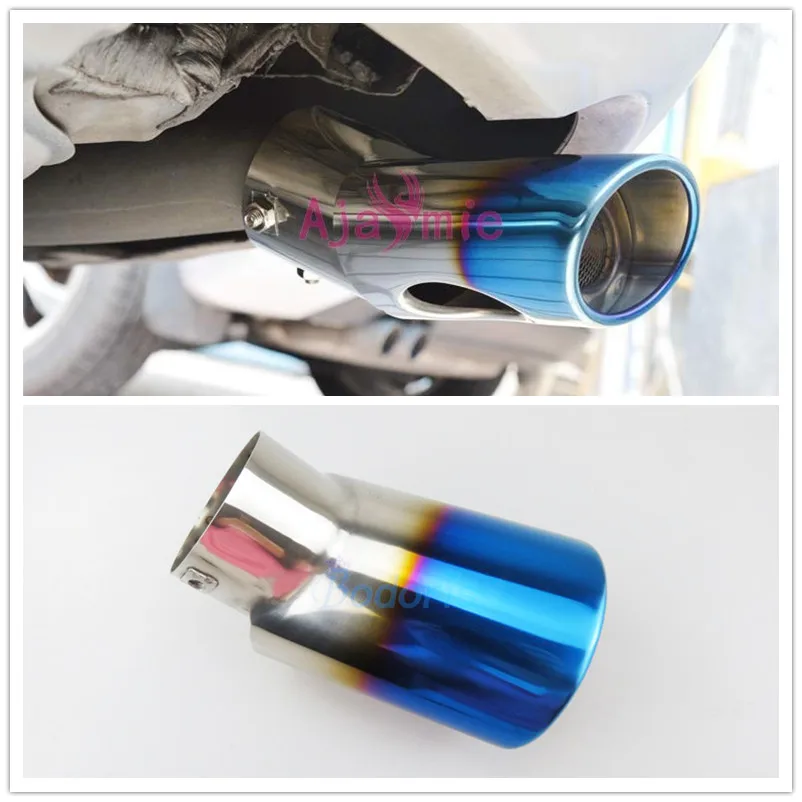 

Car Styling #304 Stainless Steel Rear Tail Exhaust Muffler Tip End Pipe Silencer Blue 2011-2017 For Toyota Sienna Accessories