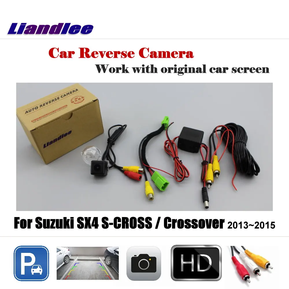 

For Suzuki SX4 S-CROS/Crossover 2013 2014 2015 Car Reverse Rearview Camera OEM HD CCD Back Parking CAM NTSC PAL RCA AUX