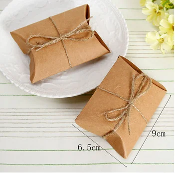 

200pcs white Pillow Style box Wedding Favors Candy Paper Boxes kraft paper Party Gift Box small Sugar cases Hot Sale kraft boxes