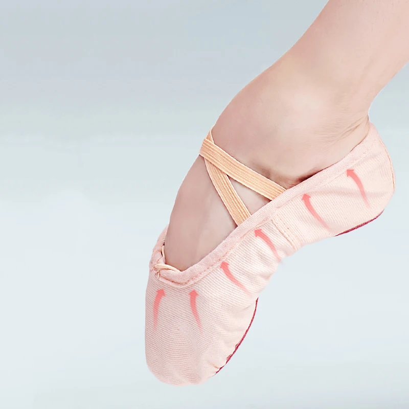 Bé Gái Bé Trai Vải Cotton Ba Lê Giày Trẻ Em Người Lớn Ballet Flat Dép Trẻ Em Đế Mềm Luyện Tập Vũ Đạo Giày