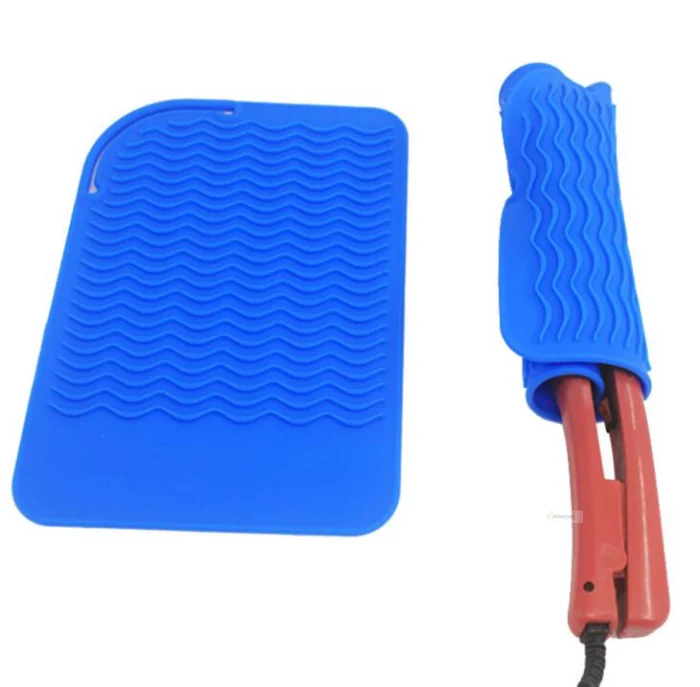 1pc Silicone Hair Iron Mat Heat Resistant Pouch for Curling Waver Straightener Flat Dryer Salon Styling Tools