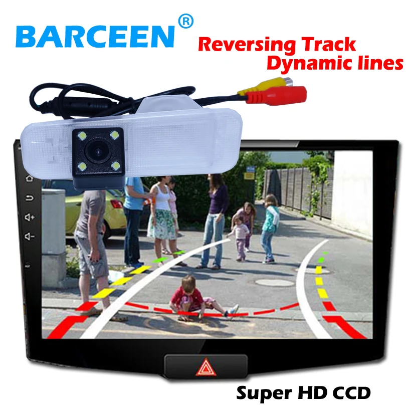 With  Dynamic track line hd ccd image car reversing camera shockproof glass lens material fit for  Kia K2 Sedan