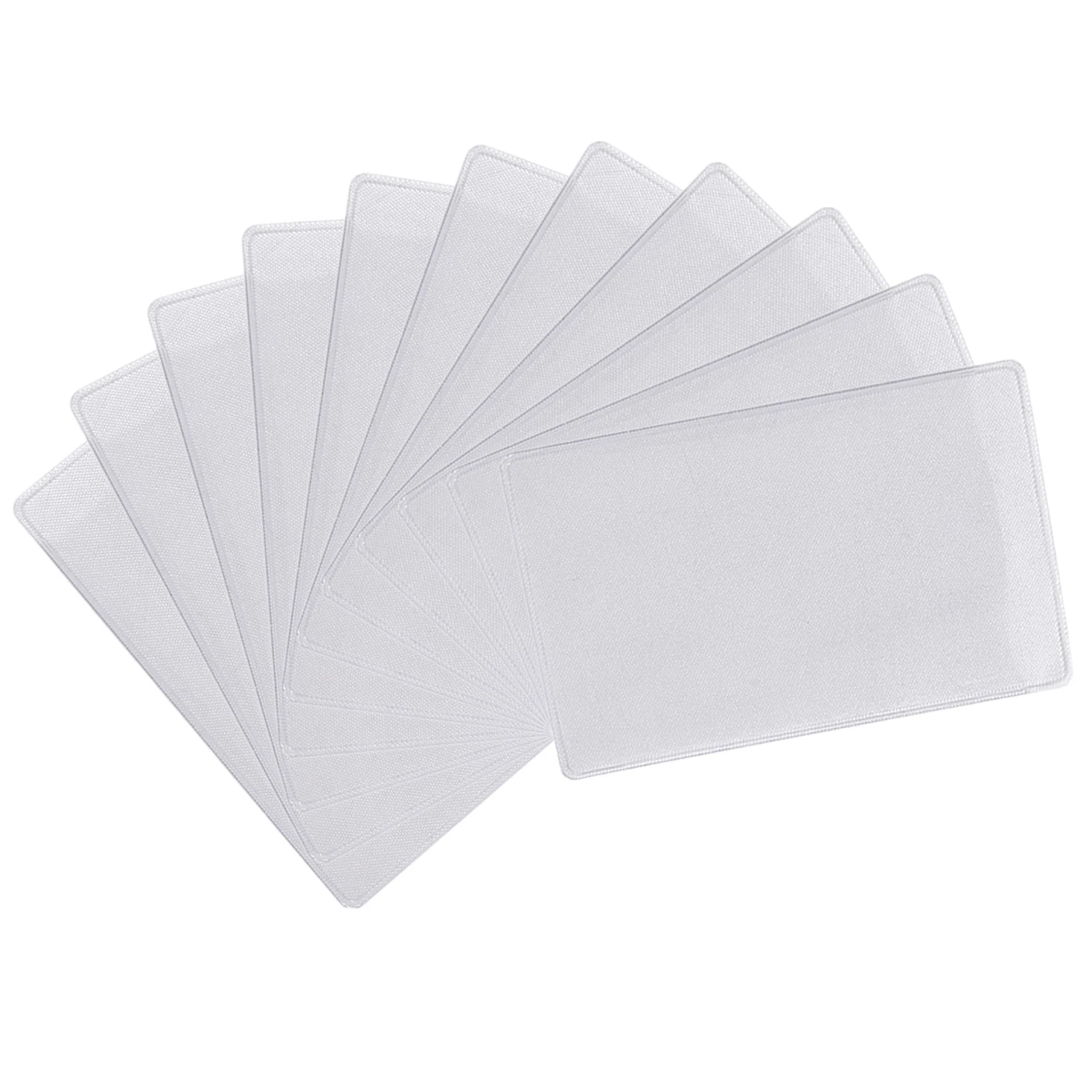 Porte-cartes d\'identité, Anti-vol, Anti-vol, en plastique Transparent mat, pour voyage d\'affaires, usage extérieur, 100 pièces