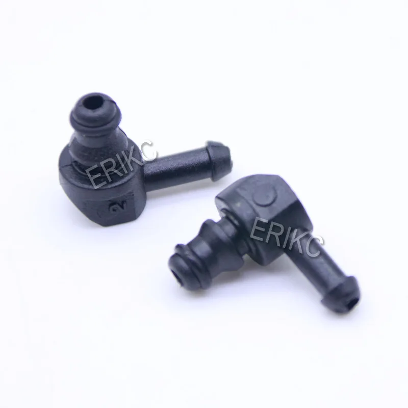 Erikc Fuel Injector Spare Parts Return Oil Backflow Pipe Connector Plastic Two-way Joint for Bosch 0445110 Series Injections