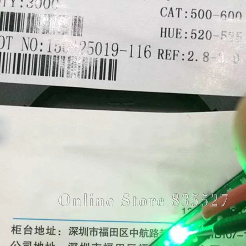 

100PCS/LOT 2012 0805 emerald green SMD lamp beads bright LED light emitting diode leds highlight