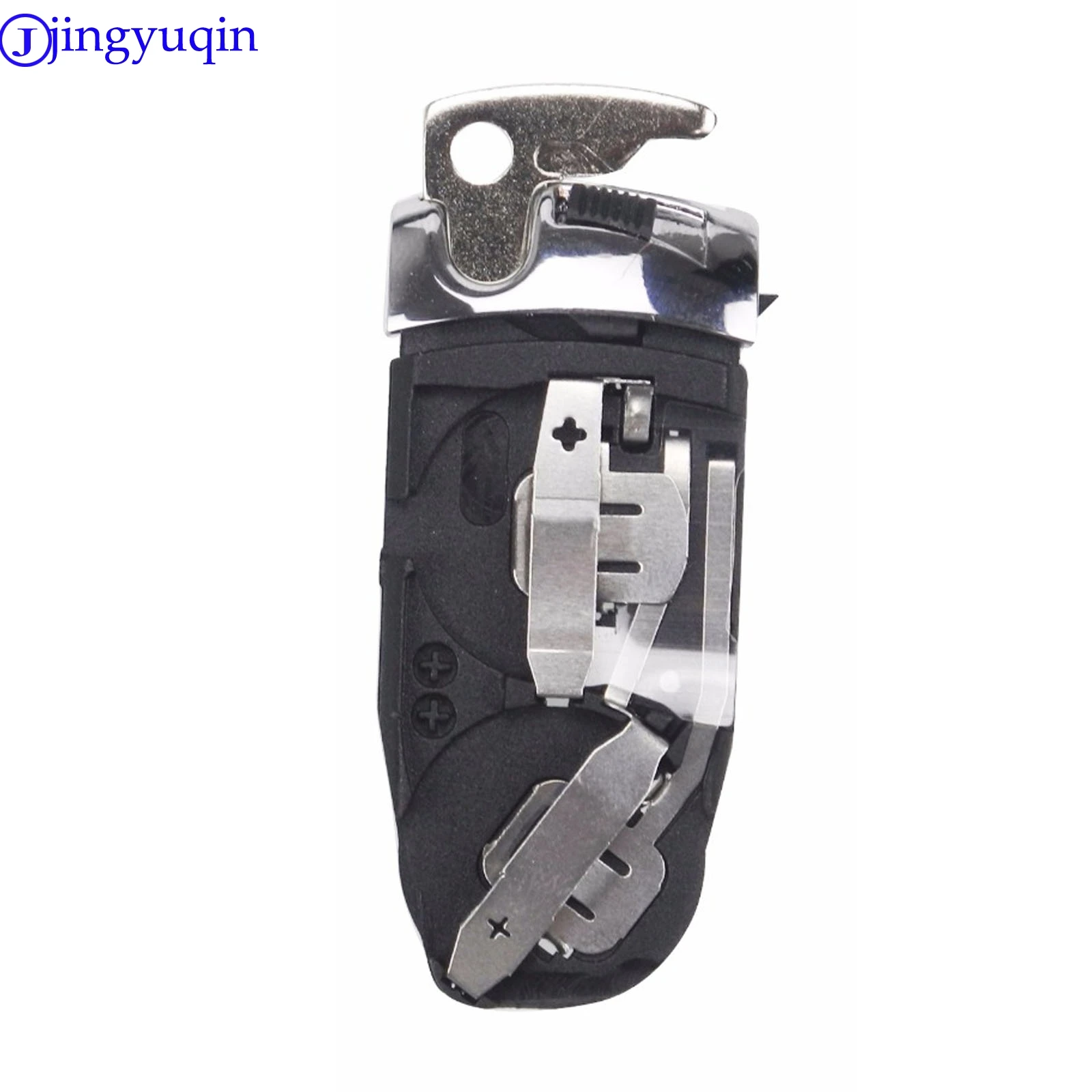 jingyuqin Battery Holder With Small Key Shell Fob For Mercedes For Benz A B C E S CL CLS CLA CLK W203 W204 W205 W210 W211 W212