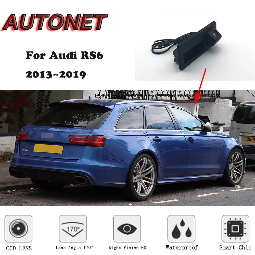 

AUTONET Car Trunk Handle Camera For Audi RS6 C7/4G 2013 2014 2015 2016 2017 2018 Night Visioin Backup Rear View camera