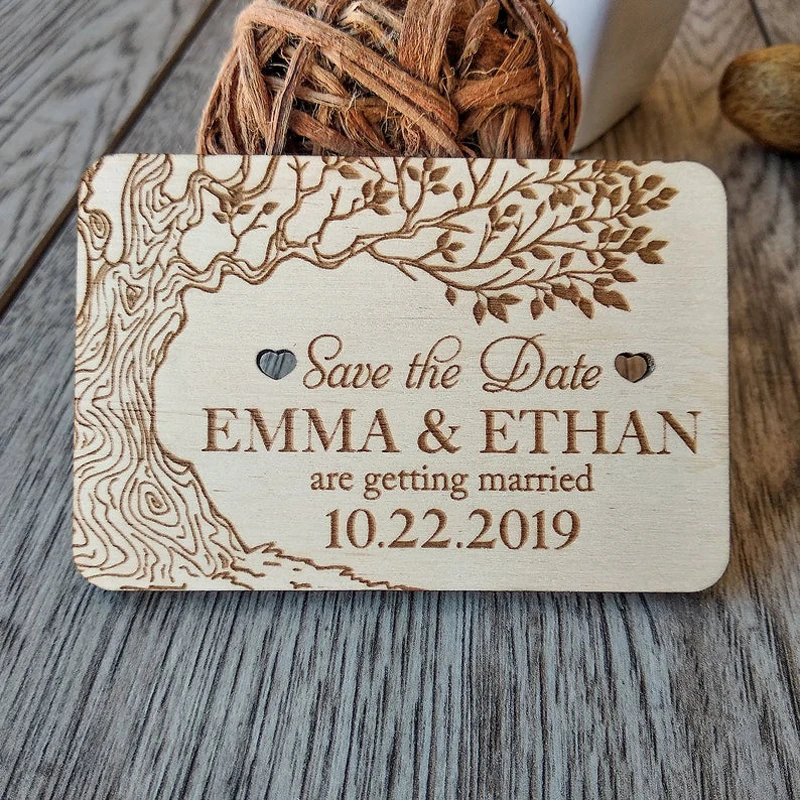 

Personalized save the date magnet , Wedding Favors ,Wooden Rustic Heart Save the Date Anniversary Gift Handcraft DIY Decoration