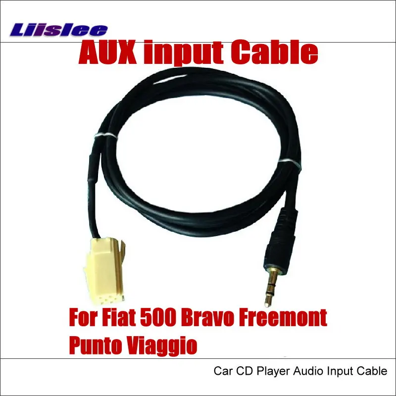 For Fiat 500 Bravo Freemont Punto Viaggio Original Plug To AUX Adapter Connector Car Audio Media Cable Data Music Wire