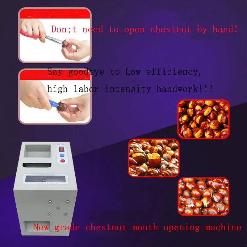 Automatic Chestnut Mouth Opening Machine Chinese Chestnut Cutting Machine Chestnut Incision