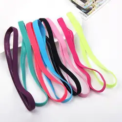 Popular Elastic Rope Candies Color Running Headband Football Non-Slip Hair Accessories Sports Yoga Hair Band Headband