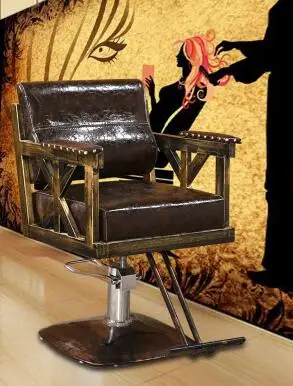 Custom-Made Rambut Cutting Kursi Besi Seni Rambut Kursi dan Salon Rambut Eropa Gaya Rambut Rambut Cutting Kursi Sampo.