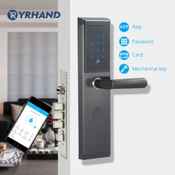 Electronic Door Lock, APP WIFI Smart Touch Screen Lock,Digital Code Keypad Deadbolt For Home Hotel Apartment