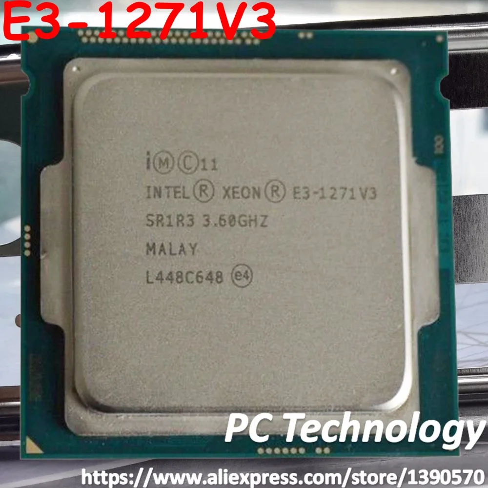 

Original Intel Xeon E3-1271V3 CPU 3.60GHz 8M LGA1150 Quad-core Desktop E3-1271 V3 processor Free shipping E3 1271V3