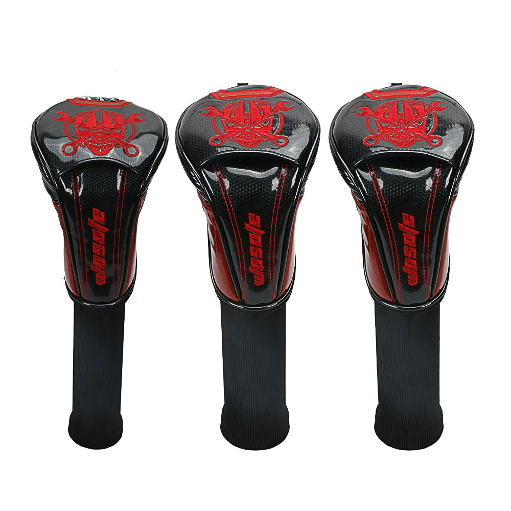 

Golf Driver headcover High quality PU Leather red