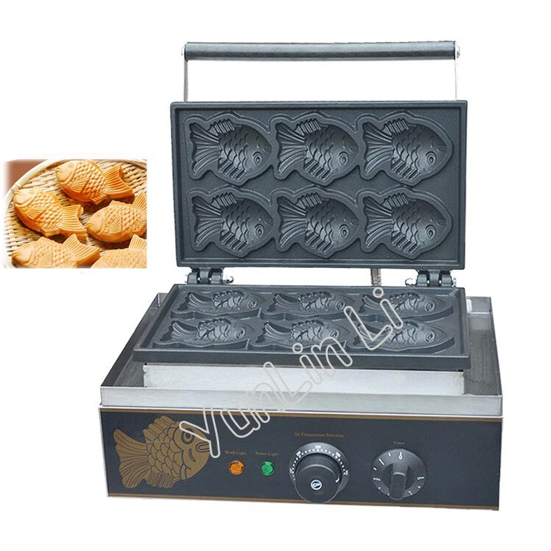 

Korea Mini Taiyaki Maker Fish Shape Waffle Maker Electric Baking Machine Electrothermal Snack Equipment FY-112