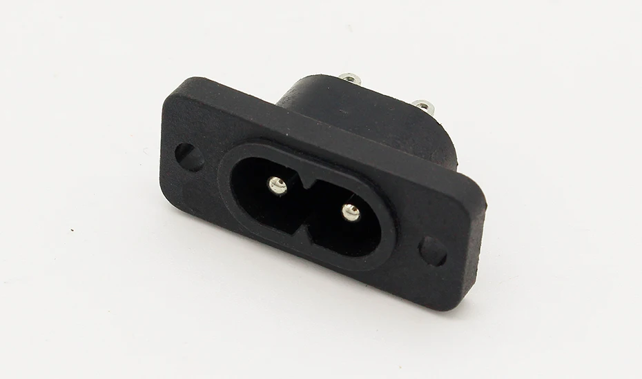 Neue Heiße Verkauf AC250V 2,5 A 5 stücke 2Pin IEC 320 C8 Schraube Montieren Einlass Steckdose – Detail 3