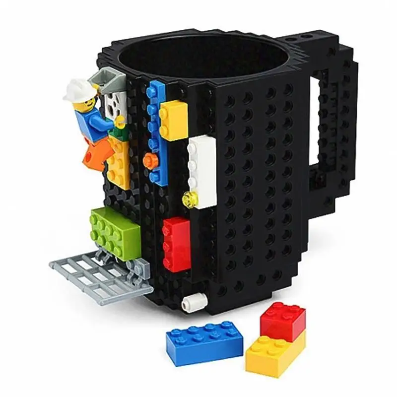 Personalized Creative Building Block Assembly Cup Children\'s Educational Water Cup Drop-resistant Mug