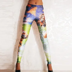 Sexy Women 3D Digital Printed Leggings Summer Spring Harajuku Fitness Women Leggings Creative Elastic Pants