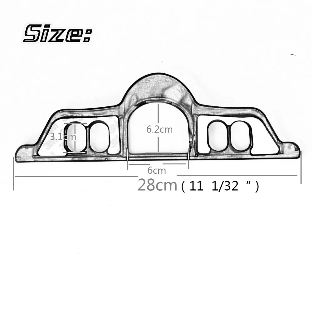 Chrome Switch Dash Panel Accent Cover For Harley Street Glide 06-13 Triks 09-13 Electra Glide 96-13 Models