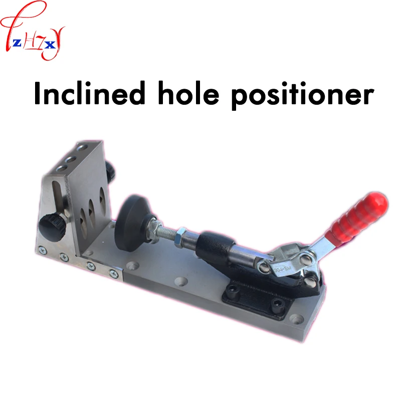 Woodworking inclined hole locator manual inclined hole clamp drill 9mm drilling inclined hole locator Woodworking drill tool 1pc