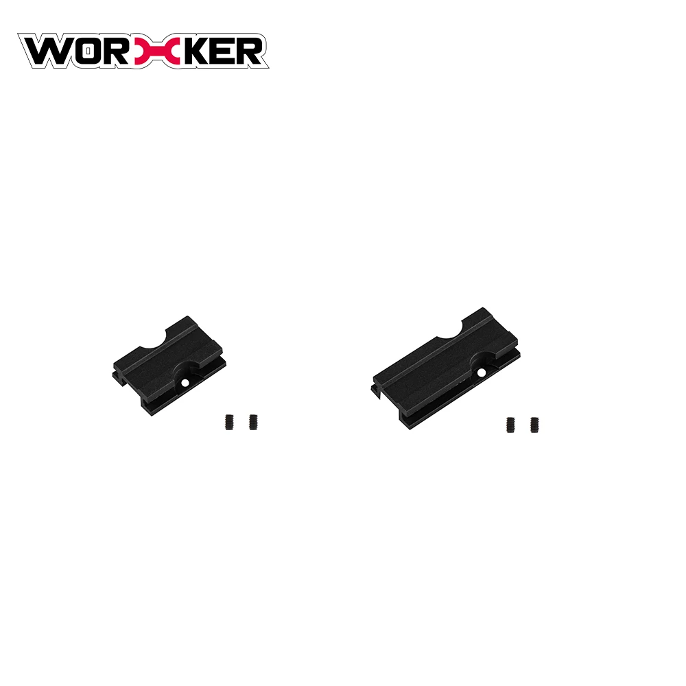 Worker Mod 3/7/10 CM Picatinny Rail Mount Pad Adaptor Base for Nerf Blasters Modify Toy Color Black