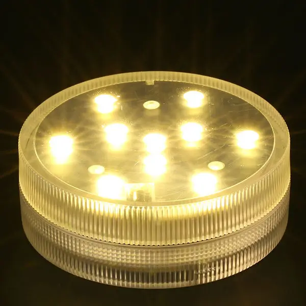 

2016 new product 24pcs/Lot Super Bright White Warm White 7CM Round LED Mini Light Base For Wedding Party Events Decor
