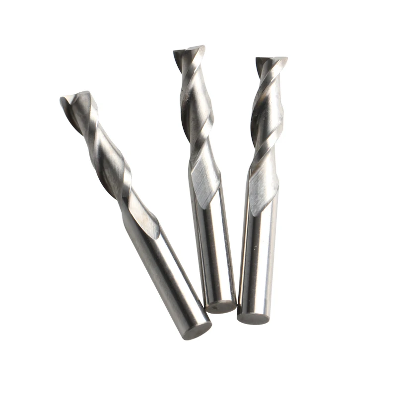 3pcs Shank 6mm x25mm 2 Flutes  End Mill Cutter, Spiral Router Bits, Solid Carbide End Mill, Wood Tool Bits From Factory