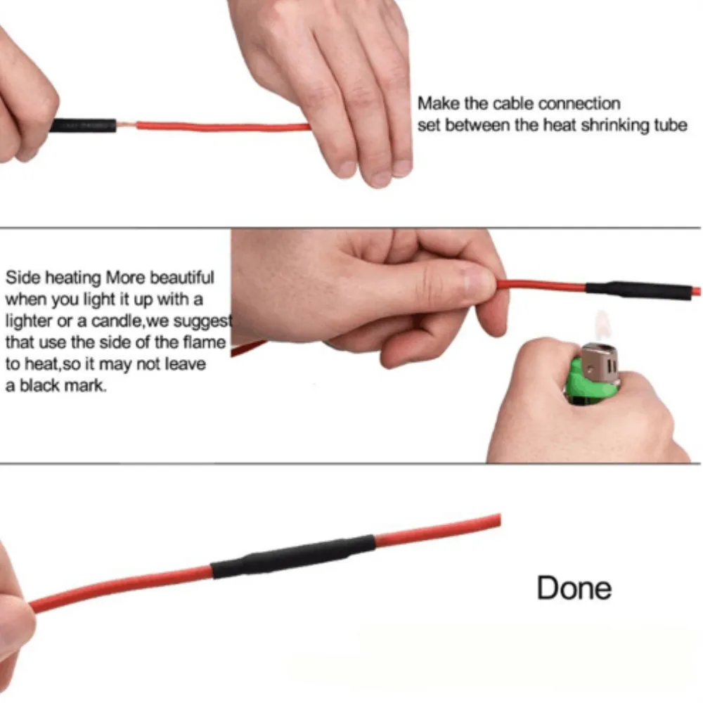 4:1 Heat Shrink Tube packaging kit Insulating sleeve of various wires and cables 3:1 Shrink sleeve 2:1