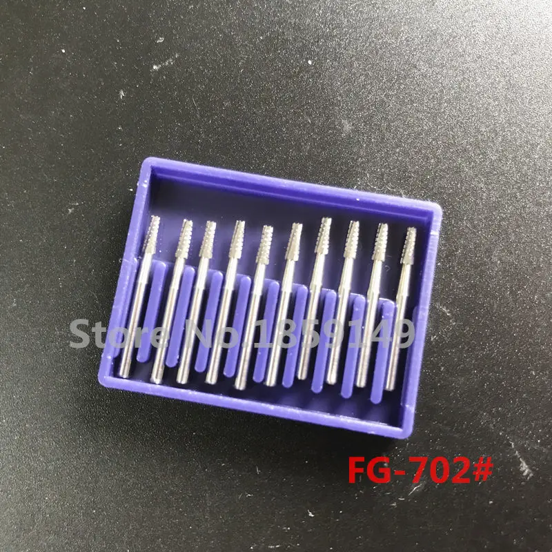 10 Stks/doos Dental Burs Hoge Snelheid Tandheelkundige Product Tandheelkundige Lab Carbide Burs FG-700 # / 701 # / 702 #