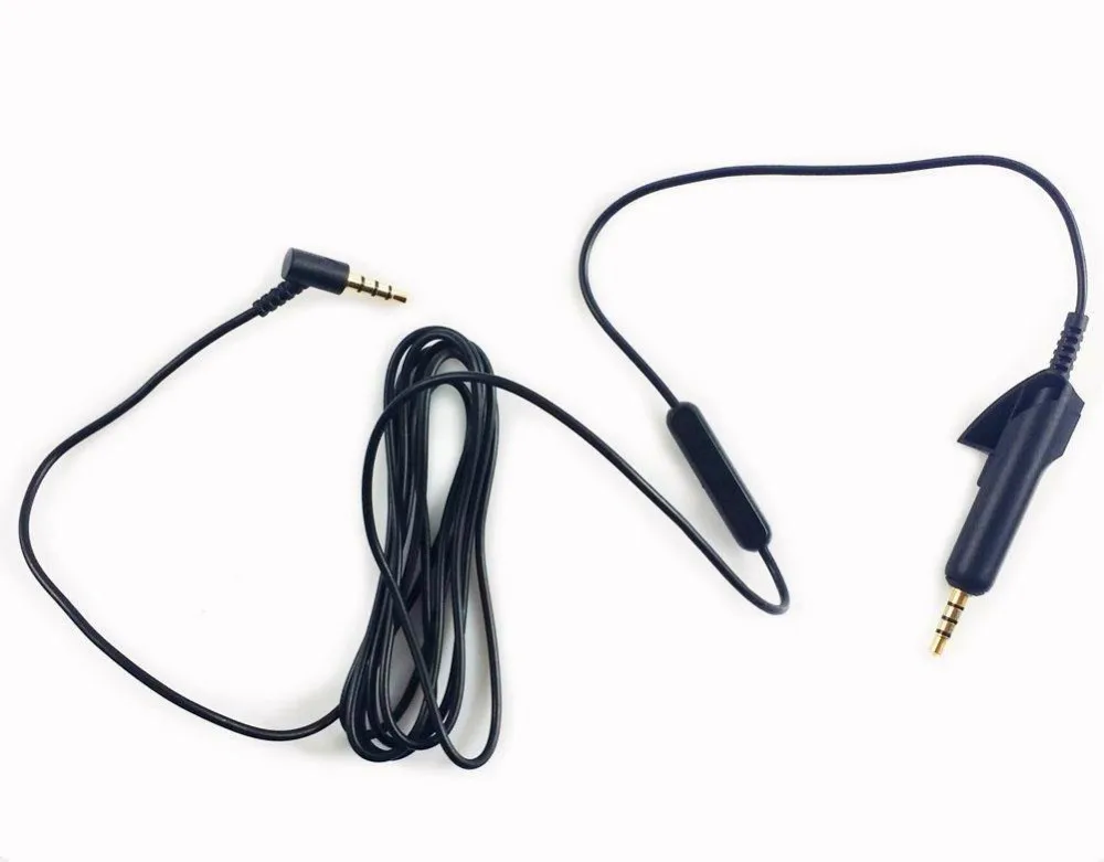 Replacement Inline Remote Microphone Cable for B o s e QC15 QC 15 QC2 QC 2 Headphone Headset