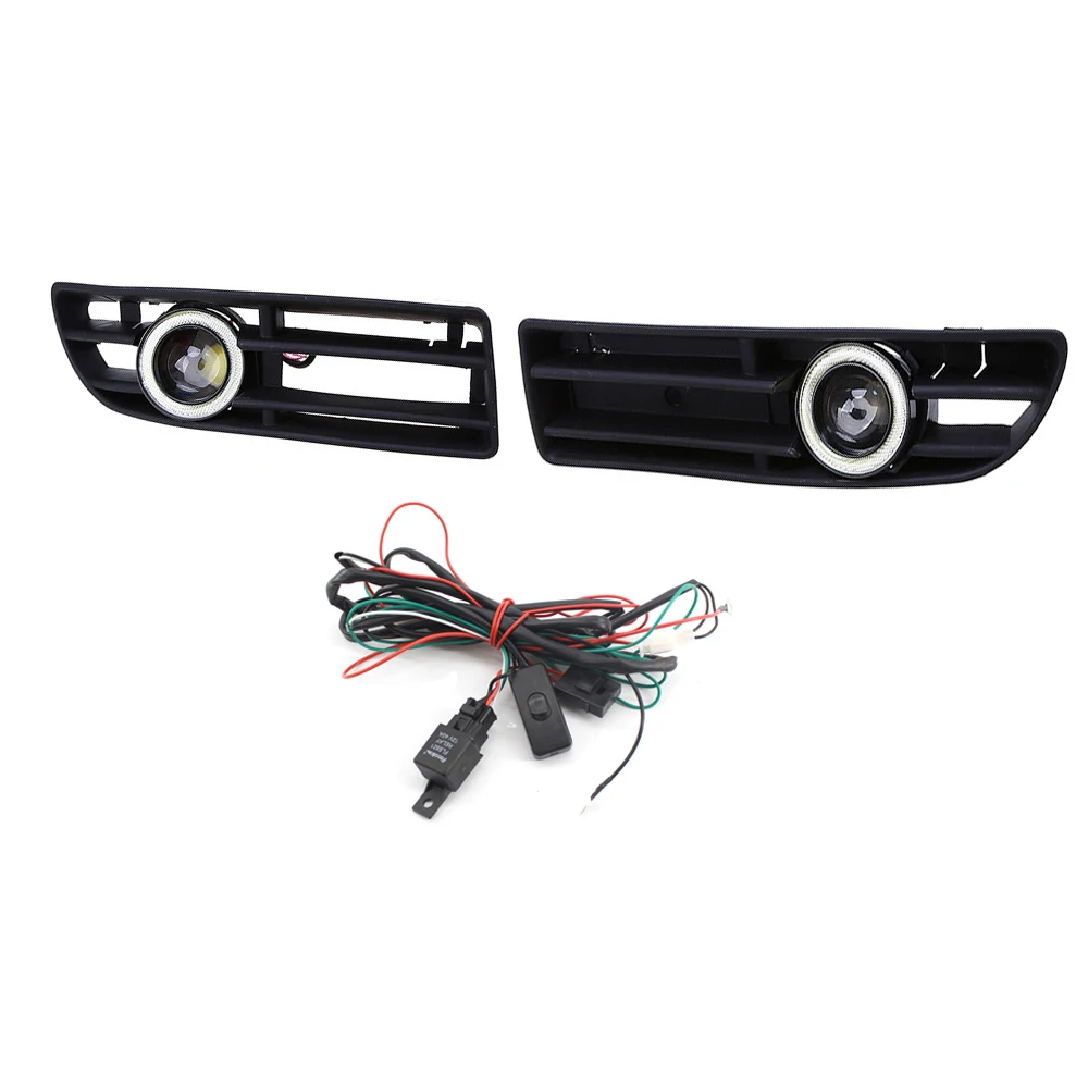 

Car Pair FOG Light FOR VW JETTA BORA MK4 99-04 Blue Angel Eyes COB LED LR Angel eyes color Blue