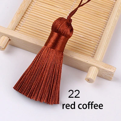 5 Stück/Set 5cm Quasten Hängende Seidenquasten Fransen zum Nähen Zierquasten Schlüsselanhänger DIY Dekorative Vorhang-Accessoires – Detail 15