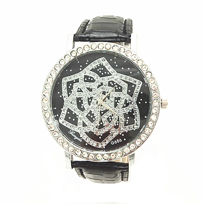 Promotion!Gerryda 2013 fashion ladies watches G686,man made diamond decoration case and dial,quartz movement