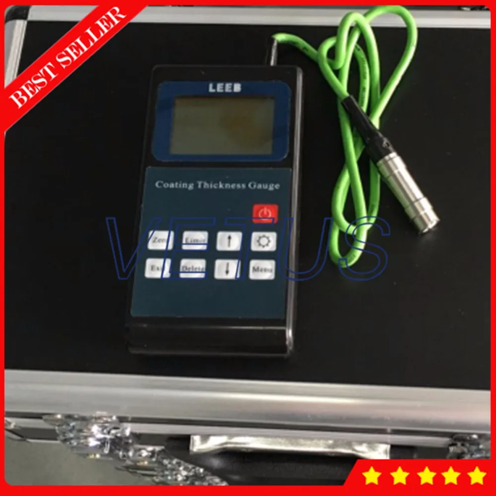 Leeb211 Eddy current Rubber Plastic Paint Oxide Coating Thickness Gauge Meter Tester