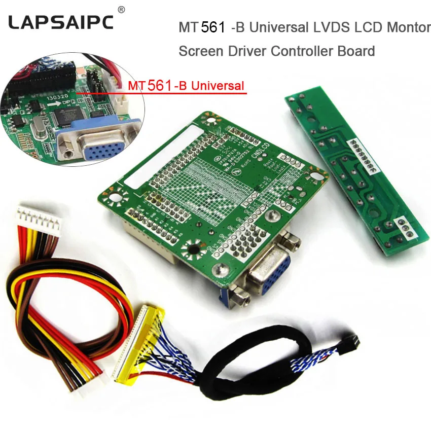 

Lapsaipc MT561 B Controller Board for LCD Monitor Screen Driver 5V 10"-42" Laptor Computer Parts DIY Kit Universal LVDS